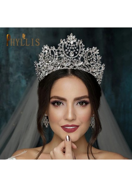 A24 Gümüş A195 Lüks Düğün Taç Gelin Taklidi Saç Takı Hediyeler Için Tiaras Kristal Saç Aksesuarları Kadın Kafa Bandı Gelin Şapkalar (Yurt Dışından) fiyatları