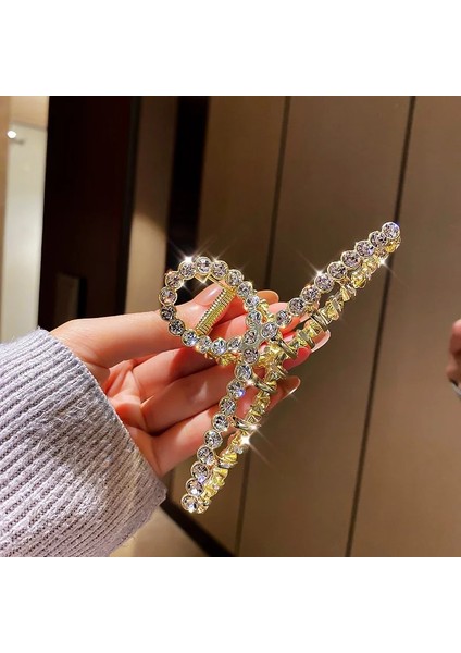 Sfz-3 2021 Yeni Zarif Altın Hollow Geometrik Metal Saç Pençe Kadınlar Için Vintage Saç Klipleri Kafa Firkete Saç Yengeç Saç Aksesuarları (Yurt Dışından)