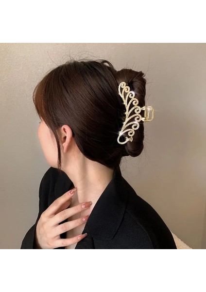 Sfz-3 2021 Yeni Zarif Altın Hollow Geometrik Metal Saç Pençe Kadınlar Için Vintage Saç Klipleri Kafa Firkete Saç Yengeç Saç Aksesuarları (Yurt Dışından) modelleri