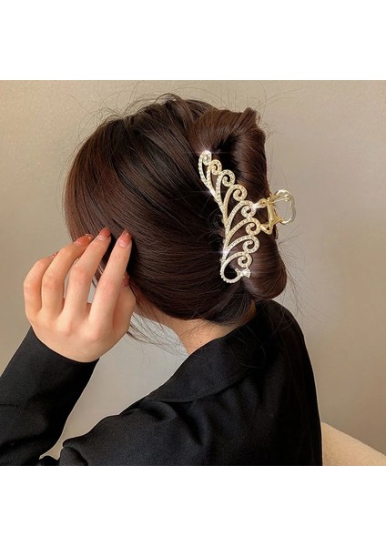 Sfz-3 2021 Yeni Zarif Altın Hollow Geometrik Metal Saç Pençe Kadınlar Için Vintage Saç Klipleri Kafa Firkete Saç Yengeç Saç Aksesuarları (Yurt Dışından) fırsatları
