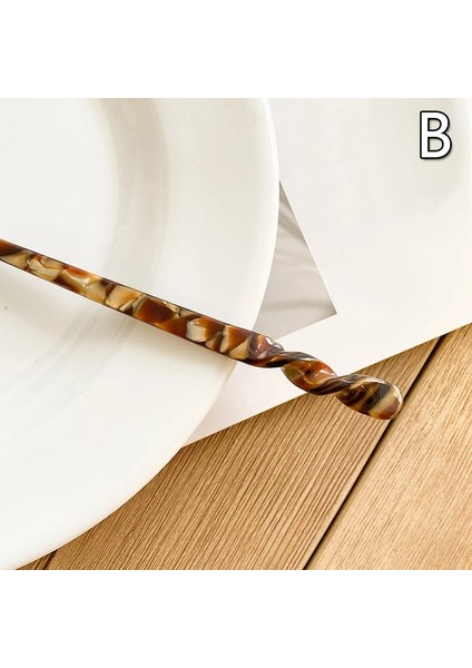 B Fashioese Tarzı Saç Sopaları Vintage Asetat Chopstick Kadın Tokalar Saç cl Düğün Saç Takı Aksesuarları (Yurt Dışından)