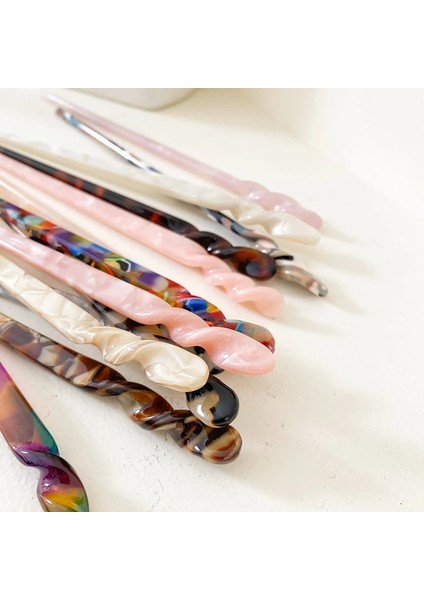 B Fashioese Tarzı Saç Sopaları Vintage Asetat Chopstick Kadın Tokalar Saç cl Düğün Saç Takı Aksesuarları (Yurt Dışından) indirimleri