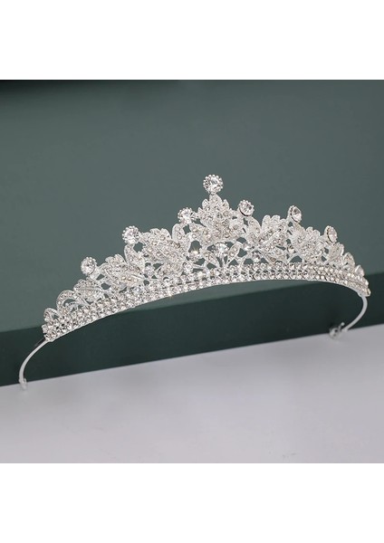 No.19 Boyutu Altın Gümüş Renk Tiaras ve Taç Düğün Gelin Partisi Için Kristal Inciler Diadems Rhinestone Baş Süsler Moda Aksesuarları (Yurt Dışından) modelleri