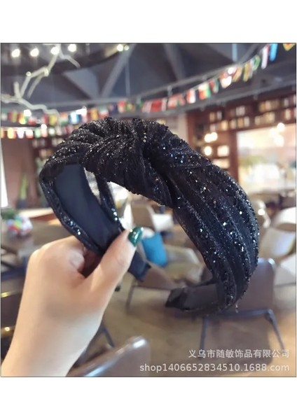 Saç Bantları Tarzı H99 Kadınlar Için Geniş Üst Düğüm Saç Bantları Headdress Düz Renk Kumaş Kafa Bandı Çerçeve Kızlar Saç Bandı Saç Çember Kadın Saç Aksesuarları (Yurt Dışından)