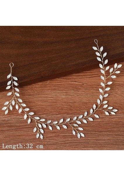 Hiçbiri Kadın Saç Bantları Saç Takı Düğün Saç Aksesuarları Kadınlar Için Yapay Elmas Inci Kafa Bandı Gelin Tiara Hairbands Aksesuarlar (Yurt Dışından)