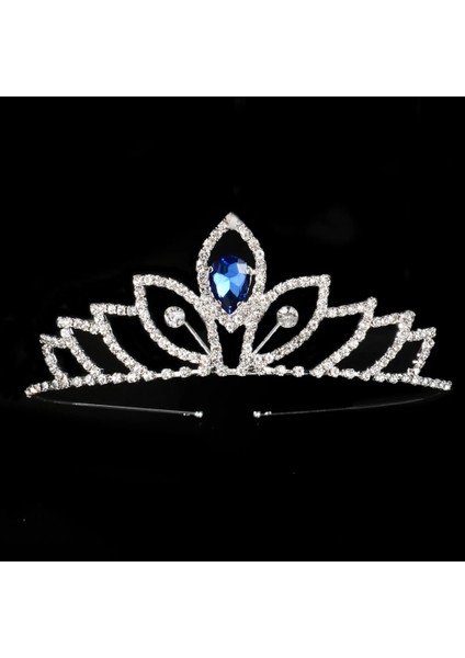 No.30 Boyutu Prenses Düğün Gelin Nedime Tiara Taç Kafa Bandı Kızlar Kristal Rhinestone Takı Saç Aksesuarları Gelin Kafası Süsleme (Yurt Dışından)