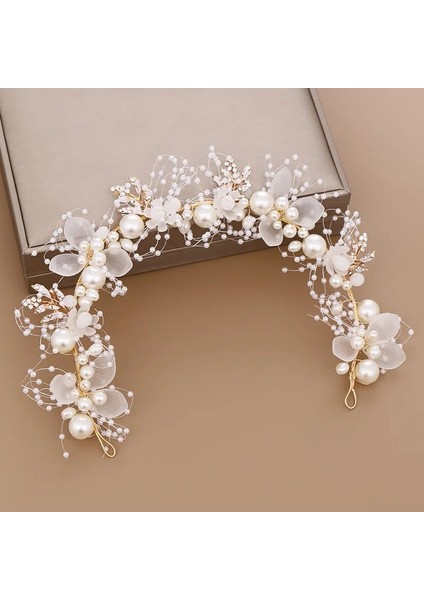 SH219 Inci Çiçek Kafa Bandı Gelin Başlığı Düğün Taç Moda Çelenk Bilezik Band Tiaras Kristal Başlık Saç Takıları (Yurt Dışından) indirimleri