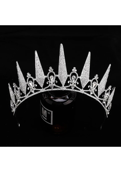 Stil 5 Forseven Kadınlar Gelin Noiva Düğün Parti Saç Takı Barok Tarzı Siyah Kristal Tiaras ve Taçlar Başlıklar Bantlar (Yurt Dışından) indirimleri