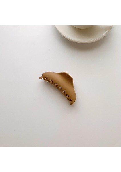 Saç Pençeleri Stili B-1 Yeni Kore Güz ve Kış Süt Çay Rengi Kahverengi Akrilik Saç Pençeleri Klipler Çok Renkli Geometrik Mat Saç Tokası Aksesuarları (Yurt Dışından)