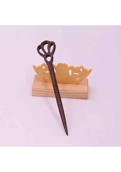 No.4 Boyutu Vintage En Li Saç Sopa Seçimi Doğal Ahşap Sandal Ağacı El Yapımı Etnik Firkete Sıcak Fashioese Tarzı Tokalar (Yurt Dışından)