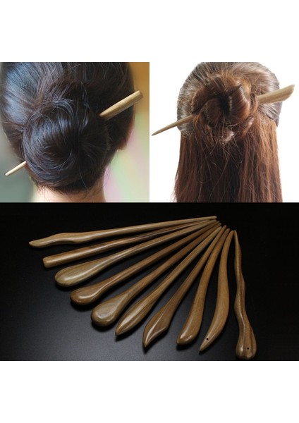 No.4 Boyutu Vintage En Li Saç Sopa Seçimi Doğal Ahşap Sandal Ağacı El Yapımı Etnik Firkete Sıcak Fashioese Tarzı Tokalar (Yurt Dışından) modelleri