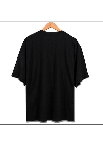 Blacksokak Erkek Siyah Psych Fest Oversize Bisiklet Yaka Tshirt fiyatları