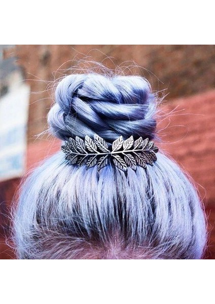 Eski Gümüş Lady Yaprak Saç Tarak Kadınlar Için Parti Doğum Günü Nedime Hediyesi Saç Aksesuarları Firkete Saç Klipleri Lolita Aksesuarları Boho Moda (Yurt Dışından)