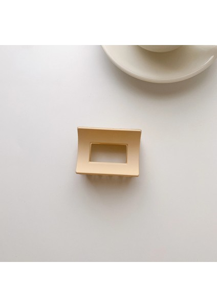 Saç Pençeleri Stili H Yeni Kore Güz ve Kış Süt Çay Rengi Kahverengi Akrilik Saç Pençeleri Klipler Çok Renkli Geometrik Mat Saç Tokası Aksesuarları (Yurt Dışından)