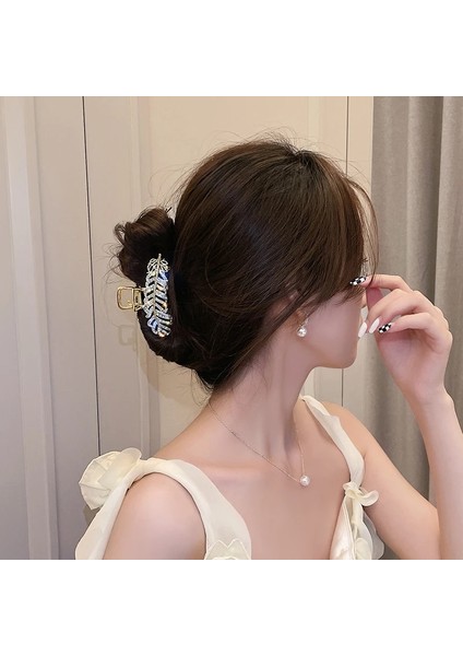SFZ-33B Canlı Yaprak Hairark Klip Taklidi Saç Klipleri Kadınlar Için Zarif Preal Headdress Klip Yan Firkete Saç Aksesuarı (Yurt Dışından) modelleri