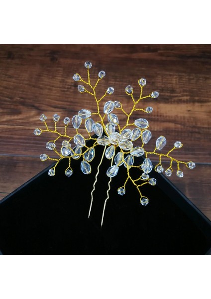 Altın 18PCS Karıştırın Adet Kadın Çiçek Firkete Sopa Düğün Gelin Kristal Inci Firkete U Şekilli Saç Tokası Tokalarım Saç Aksesuarları (Yurt Dışından) modelleri