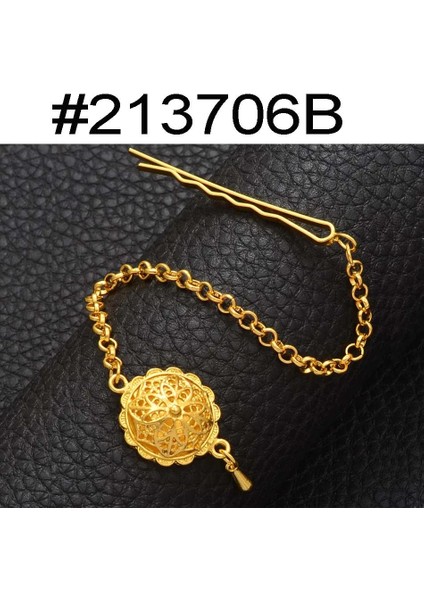 213706B Anniyo Afrika Etiyopya Kafa Zinciri Altın Rengi Saç Parçası Takı Alın Zinciri Habesha Eritre # (Yurt Dışından)