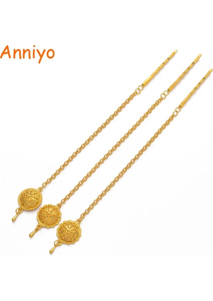 213706B Anniyo Afrika Etiyopya Kafa Zinciri Altın Rengi Saç Parçası Takı Alın Zinciri Habesha Eritre # (Yurt Dışından) fırsatları