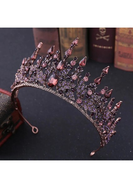 Stil 21 Forseven Yeni Vintage Barok Bantlar Kristal Tiaras Taçlar Gelin Noiva Başlıklar Gelin Düğün Parti Saç Takı Kadınlar Için (Yurt Dışından) fiyatları