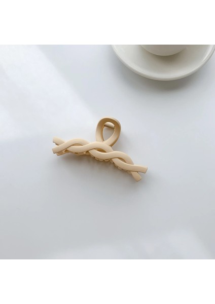 Saç Pençeleri Stili J Yeni Kore Güz ve Kış Süt Çay Rengi Kahverengi Akrilik Saç Pençeleri Klipler Çok Renkli Geometrik Mat Saç Tokası Aksesuarları (Yurt Dışından)