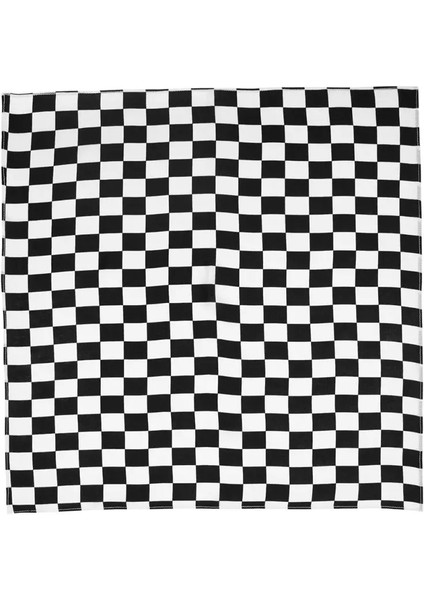 1 Bilgisayar cm Beyaz Siyah Damalı Bayrak Yarış Bandana Unisex Çok Kullanımlı Kare Kafa Bandı Motosiklet Doğa Sporları Saç Sarma Bileklik (Yurt Dışından)