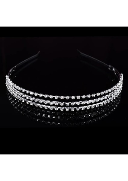 No.11 Boyutu Prenses Düğün Gelin Nedime Tiara Taç Kafa Bandı Kızlar Kristal Rhinestone Takı Saç Aksesuarları Gelin Kafası Süsleme (Yurt Dışından)