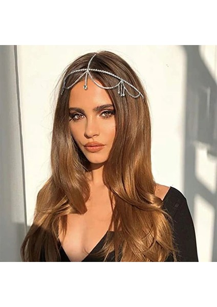 Altın Tip 7 Stonefans Bling Alın Zinciri Kadınlar Için Takı Başlığı Taklidi Zincirler Kristal Gelin Şapkaları Lüks Saç Aksesuarları (Yurt Dışından) fiyatları