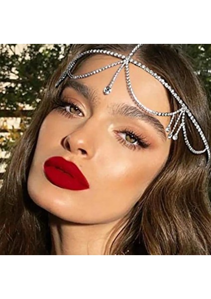 Altın Tip 7 Stonefans Bling Alın Zinciri Kadınlar Için Takı Başlığı Taklidi Zincirler Kristal Gelin Şapkaları Lüks Saç Aksesuarları (Yurt Dışından) indirimleri