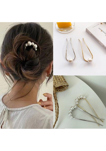Inci Altın Moda Kadınlar Simüle Inci U Şekli Tokalar Metal Barrette Klip Gelin Saç Aksesuarları Düğün Saç Tasarım Araçları (Yurt Dışından) fiyatları