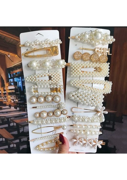 S30 Simüle Inci Tokalarım Boncuklu Geometrik Kadın Saç Tokası Tokalar Saç Aksesuarları Kız Takı Moda Saç Tokaları (Yurt Dışından) modelleri