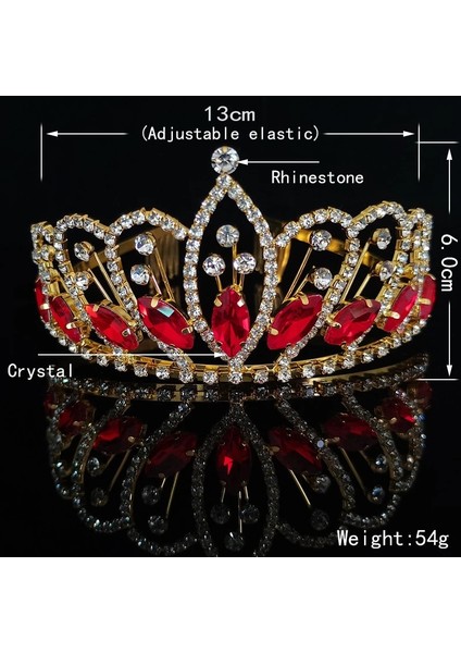 LGL049 Moda Düğün Taç Gelin Başlığı Barok Tiaras ve Taçlar Prenses Tiara Kristal Rhinestone Kafa Bandı Saç Aksesuarları (Yurt Dışından) indirimleri