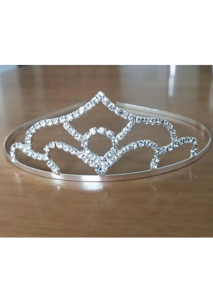 No.32 Boyutu Prenses Düğün Gelin Nedime Tiara Taç Kafa Bandı Kızlar Kristal Rhinestone Takı Saç Aksesuarları Gelin Kafası Süsleme (Yurt Dışından)