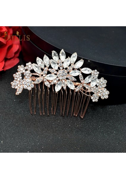 A331-G A37 Rhinestone Kristal Gelin Saç Aksesuarları Düğün Saç Tarak Elmas Gelin Başlıkları Kadın Saç Gösterişli Saç Takı (Yurt Dışından)