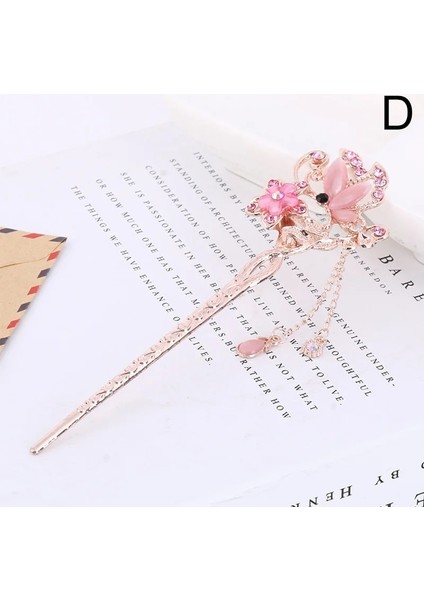 D Çin Tarzı Püsküller Metal Saç Çubukları Firkete Inci Saç Dudak Çiçek Saç Çubuklarını Düğün Parti Şapkalar Başlık (Yurt Dışından)