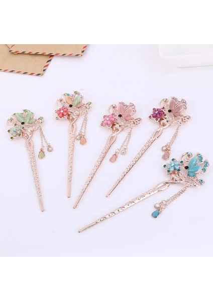 D Çin Tarzı Püsküller Metal Saç Çubukları Firkete Inci Saç Dudak Çiçek Saç Çubuklarını Düğün Parti Şapkalar Başlık (Yurt Dışından) indirimleri