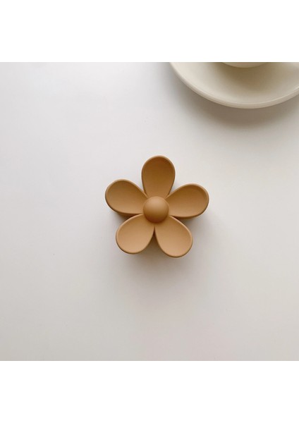 Saç Pençeleri Stili G-1 Yeni Kore Güz ve Kış Süt Çay Rengi Kahverengi Akrilik Saç Pençeleri Klipler Çok Renkli Geometrik Mat Saç Tokası Aksesuarları (Yurt Dışından)