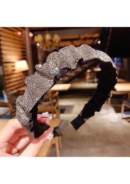 Saç Bantları Tarzı H58 Kadınlar Için Geniş Üst Düğüm Saç Bantları Headdress Düz Renk Kumaş Kafa Bandı Çerçeve Kızlar Saç Bandı Saç Çember Kadın Saç Aksesuarları (Yurt Dışından)