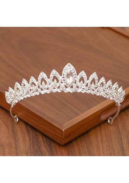 Antik Bronz Kaplama Gelin Taç Saç Taç Düğün Saç Aksesuarları Kadınlar Için Gümüş Renk Taç Gelin Taçları ve Tiara Kadın Aksesuarları Hediye (Yurt Dışından) modelleri