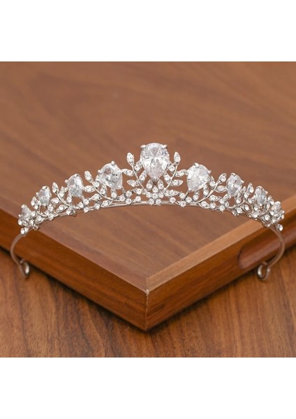 Antik Bronz Kaplama Gelin Taç Saç Taç Düğün Saç Aksesuarları Kadınlar Için Gümüş Renk Taç Gelin Taçları ve Tiara Kadın Aksesuarları Hediye (Yurt Dışından) fırsatları