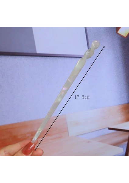 No.10 Boyutu Fashioese Tarzı Saç Sopaları Vintage Asetat Chopstick Kadın Tokalar Saç cl Düğün Saç Takı Saç Aksesuarları (Yurt Dışından)