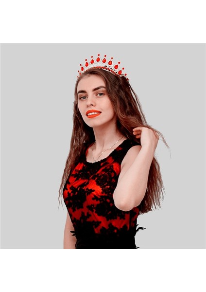Gümüş Kırmızı Muhteşem Pembe Kristal Saç Bantları Kraliçe Tiaras ve Taçlar Gelin Saç Bandı Kızlar Balo Parti Düğün Saç Takı Aksesuarları (Yurt Dışından) indirimleri