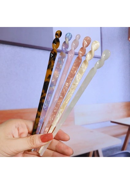 No.6 Boyutu Fashioese Tarzı Saç Sopaları Vintage Asetat Chopstick Kadın Tokalar Saç cl Düğün Saç Takı Saç Aksesuarları (Yurt Dışından) fiyatları