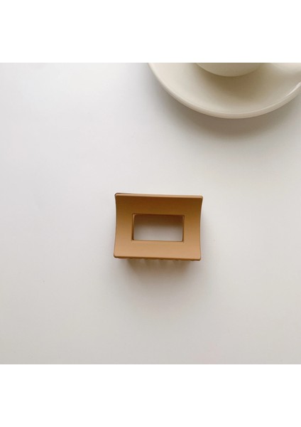 Saç Pençeleri Stili H-1 Yeni Kore Güz ve Kış Süt Çay Rengi Kahverengi Akrilik Saç Pençeleri Klipler Çok Renkli Geometrik Mat Saç Tokası Aksesuarları (Yurt Dışından)