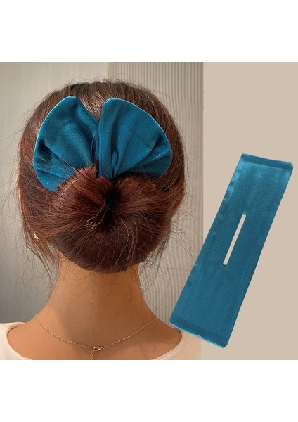 No.22 Boyutu AMORCOME1PC Deft Bun Saç Bandı Kadın Saç Şekillendirici Renkli Bitki Desen Saç Bun Maker At Kuyruğu Tutucu Saç Aksesuarı (Yurt Dışından) indirimleri