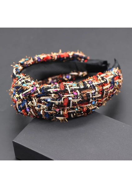 No.1 Boyutu Renkli Kumaş Rahat Kafa Bandı Yeni Kore Moda Vahşi Kız Saç Aksesuarları Renkli Kumaş Kişilik Dans Partisi Bandı 715 (Yurt Dışından) modelleri