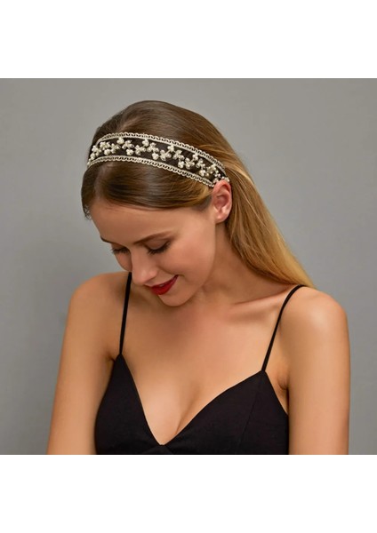 H00194 Modyle Saç Bantları Kraliçe Tiaras ve Taçlar Gelin Saç Bandı Kızlar Balo Parti Düğün Saç Takı Aksesuarları (Yurt Dışından) fiyatları