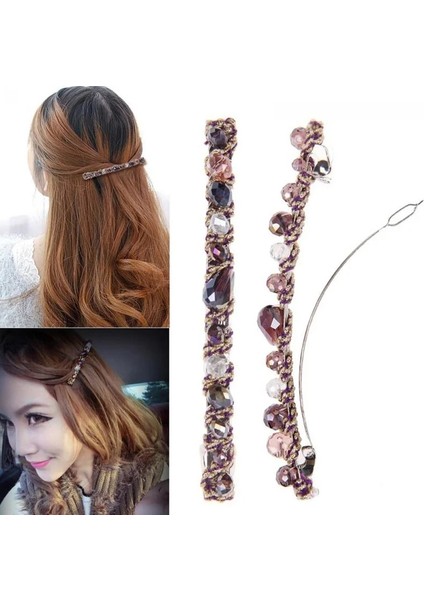 Sarı Moda Kristal Rhinestone Tokalar Tokalar Kore Tokalarım Kadınlar Kızlar Için Saç Klipleri Saç Takı Aksesuarları Hediye (Yurt Dışından) fiyatları