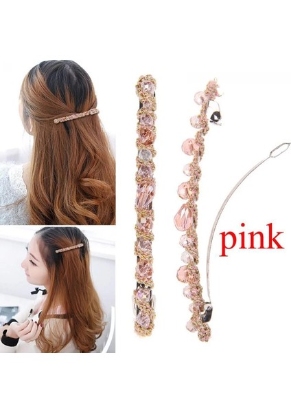 Sarı Moda Kristal Rhinestone Tokalar Tokalar Kore Tokalarım Kadınlar Kızlar Için Saç Klipleri Saç Takı Aksesuarları Hediye (Yurt Dışından) fırsatları