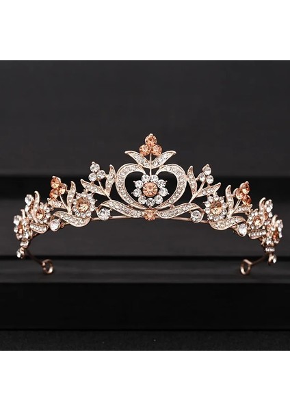 Antik Gümüş Kaplama Düğün Taç Saç Takı Gelin Saç Aksesuarları Kadınlar Barok Taç Rhinestones Kristal Tiaras Gelin Kraliçeparti Taçlar Hediye (Yurt Dışından) fırsatları