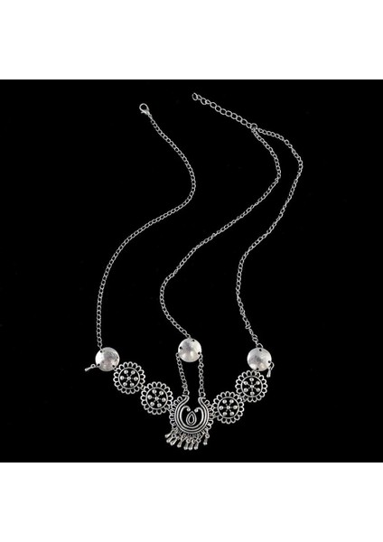 Siyah Tabanca Kaplama Çingene Türk Bohem Kafa Zinciri Hint Saç Takı Tribal Alın Dans Düğün Saç Aksesuarları Boho Kafa Bandı Başlıklar (Yurt Dışından) modelleri